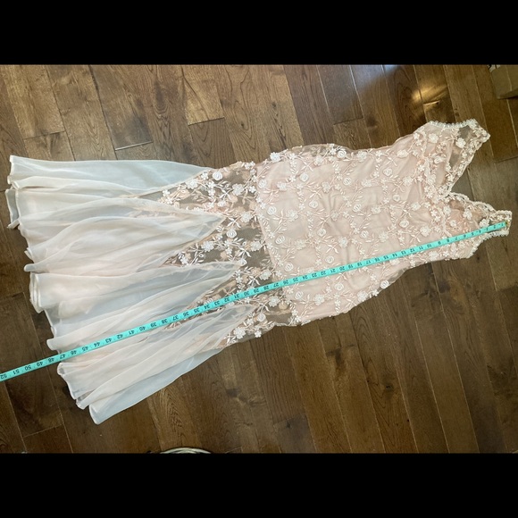 Carlo Giovanni Pink Lace Overlay Dress - Picture 9 of 12